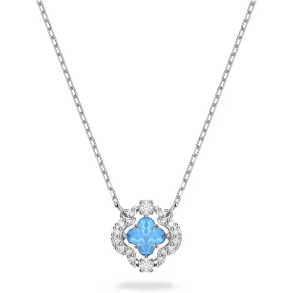 SWAROVSKI Sparkling Dance Necklace and Bracelet Jewelry Collection Blue Crystals Clear CrystalsPendant Necklace