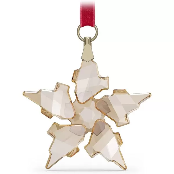 Swarovski Annual Edition 2023 Festive Ornament Gold Tone Swarovski Crystals with GoldTone Finished Metal Part of the Swarovski Annual Edition Collection2021 Annual Editions 2021 Annual Editions  Festive