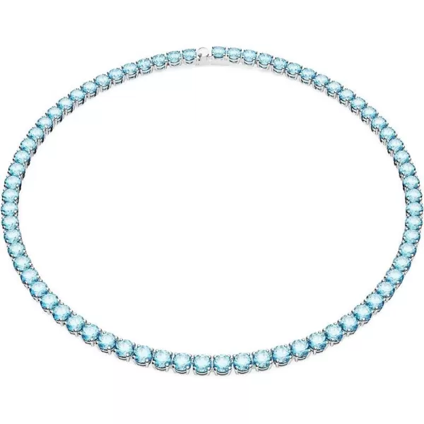 Swarovski Matrix Tennis NecklaceBlue