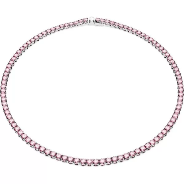 Swarovski Matrix Tennis NecklacePink