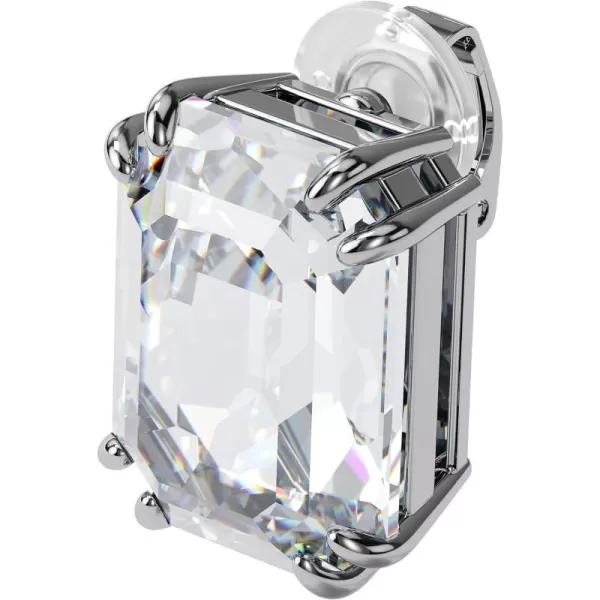 Swarovski Mesmera Earring Jewelry Collection Rhodium Finish Clear CrystalsOctagon Cut