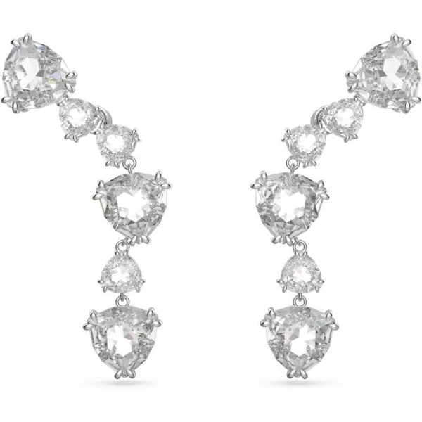 Swarovski Mesmera Earring Jewelry Collection Rhodium Finish Clear CrystalsSilver Ear Cuff