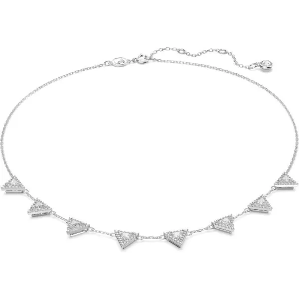 Swarovski Ortyx Crystal Necklace Jewelry Collection Rhodium Tone FinishChoker Necklace