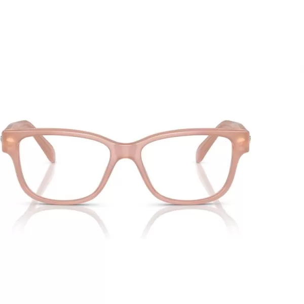 Swarovski Womens Sk2007f Low Bridge Fit Square Prescription Eyewear FramesOpal PinkDemo Lens