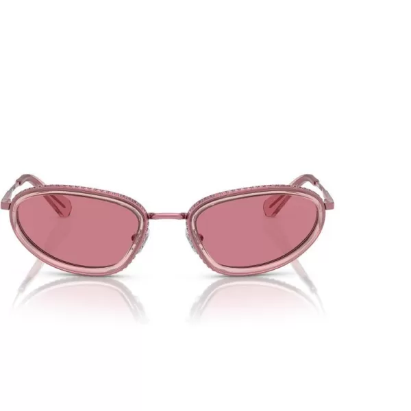 Swarovski Womens Sk7004 Oval SunglassesPinkPink