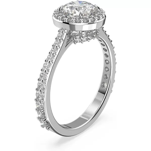 SWAROVSKI Constella Cocktail Ring Jewelry Collection Pav Cut Clear CrystalsRound Cut Pav US 8EU 58