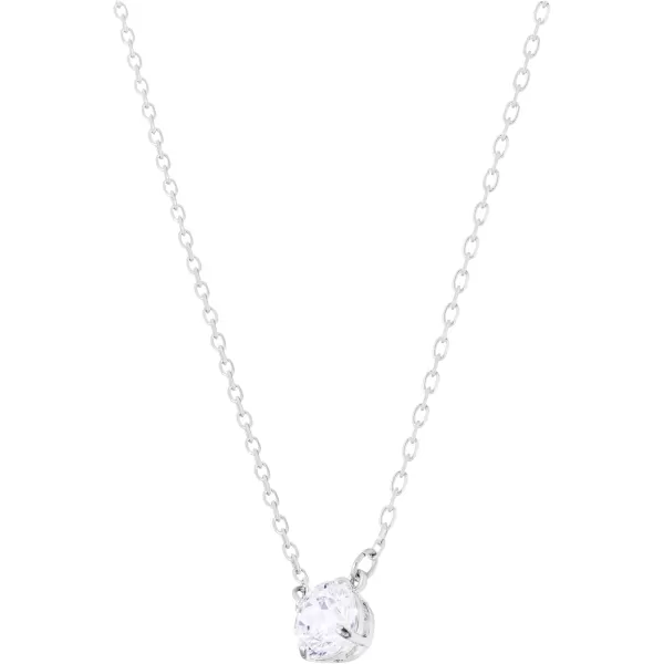 Swarovski Crystal Jewelry Set Collection featuring Necklaces and EarringsRhodium Finish Clear Crystal