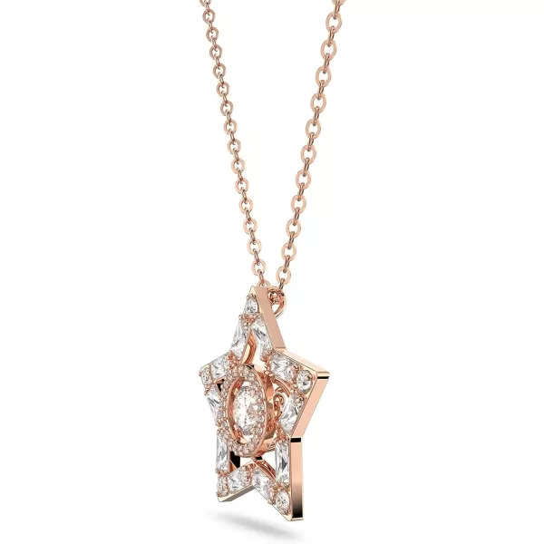 Swarovski Crystal Jewelry Set Collection featuring Necklaces and EarringsStella  Rose Gold Tone Finish