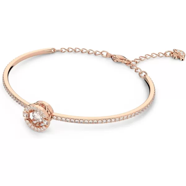 Swarovski Sparking Dance Crystal Jewelry Collection Gold Tone amp Rose Gold Tone FinishBangle Bracelet  Clear Crystals