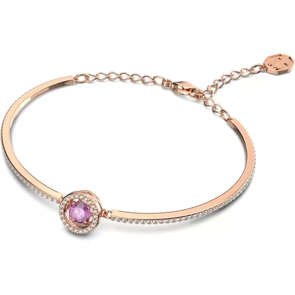 Swarovski Sparking Dance Crystal Jewelry Collection Gold Tone amp Rose Gold Tone FinishBangle Bracelet  Purple Crystals