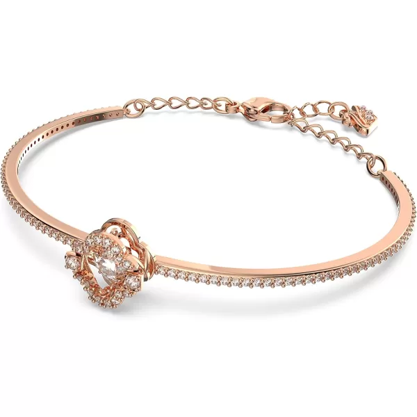 Swarovski Sparking Dance Crystal Jewelry Collection Gold Tone amp Rose Gold Tone FinishBangle Bracelet  Rose Gold Tone