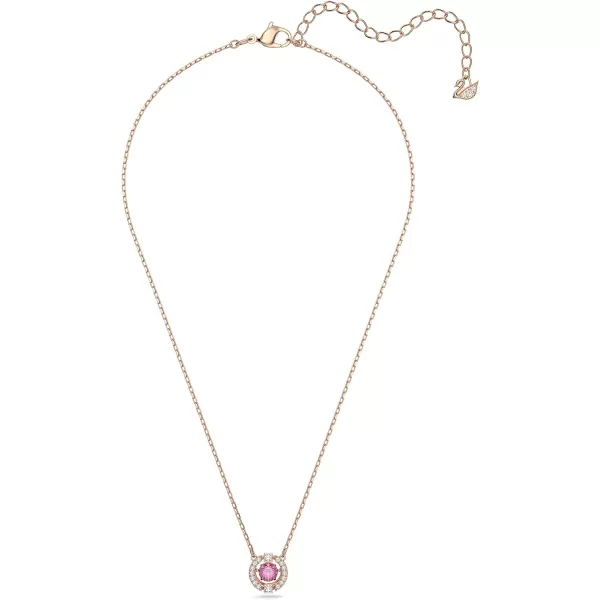 Swarovski Sparking Dance Crystal Jewelry Collection Gold Tone amp Rose Gold Tone FinishPendant Necklace  Pink Crystals