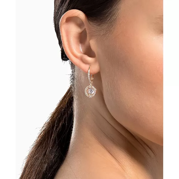 Swarovski Sparking Dance Crystal Jewelry Collection Gold Tone amp Rose Gold Tone FinishPierced Earrings  Clear Crystals