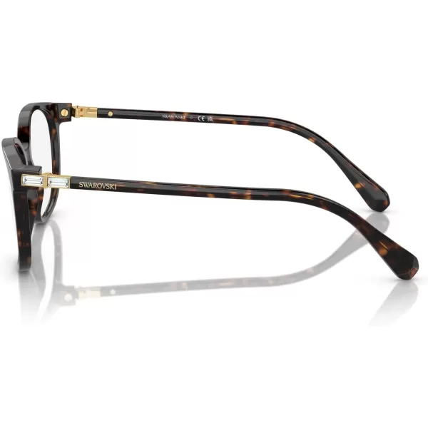 Swarovski Womens Sk2002f Low Bridge Fit Square Prescription Eyewear FramesHavanaDemo Lens