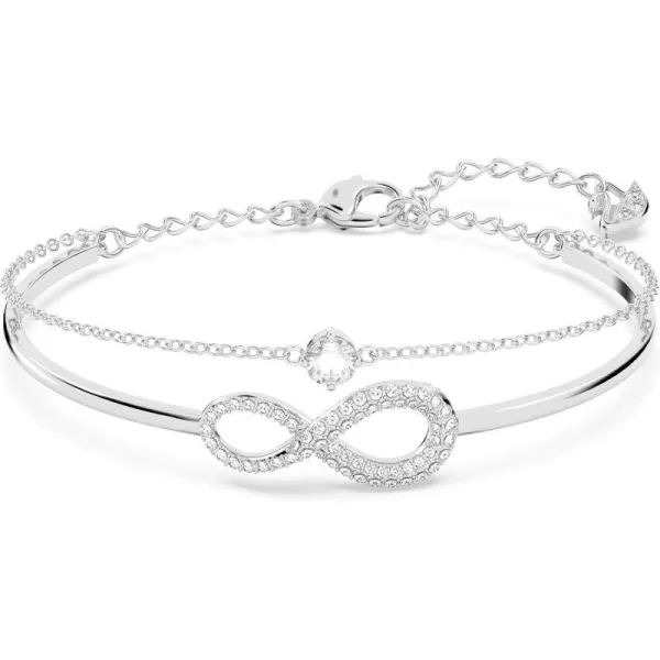 Bangle Bracelet - Rhodium Tone