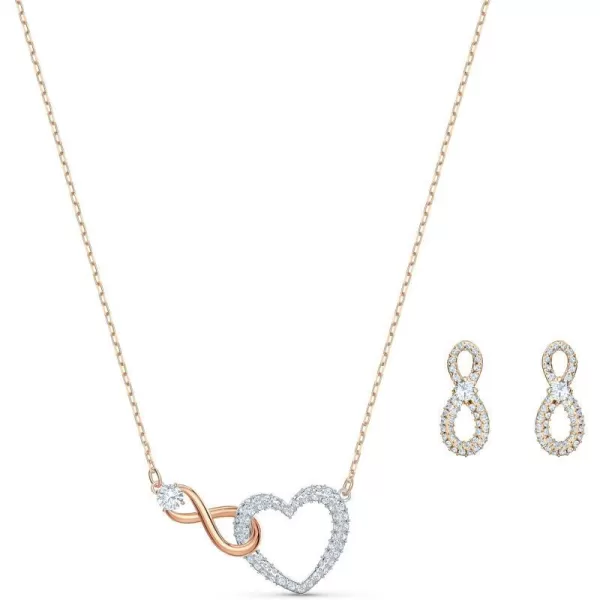 Swarovski Crystal Jewelry Set Collection featuring Necklaces and EarringsInfinity Crystal Jewelry Set