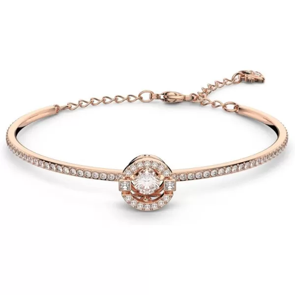 Swarovski Sparking Dance Crystal Jewelry Collection Gold Tone amp Rose Gold Tone FinishBangle Bracelet  Clear Crystals