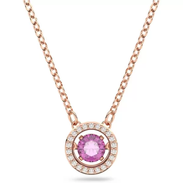 Swarovski Sparking Dance Crystal Jewelry Collection Gold Tone amp Rose Gold Tone FinishPendant Necklace  Purple Crystals