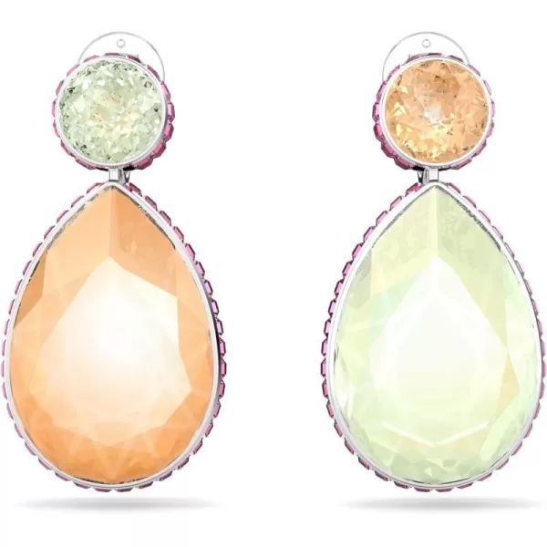 SWAROVSKI Orbita Single Pierced EarringOrange Green and Pink