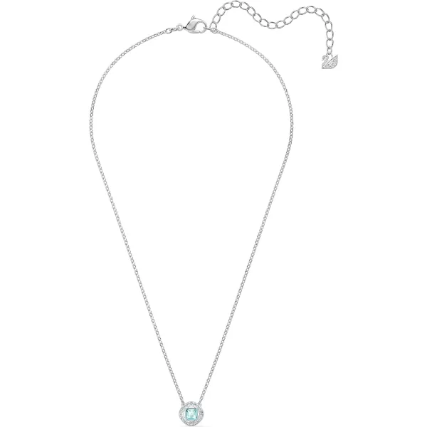 SWAROVSKI Angelic Square Collection NecklaceAqua Blue