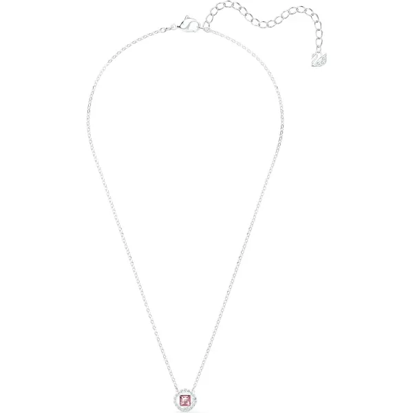 SWAROVSKI Angelic Square Collection NecklacePink