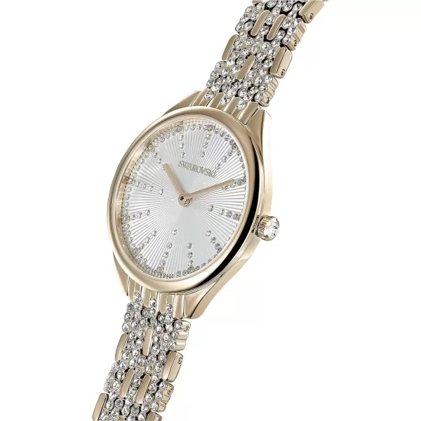 SWAROVSKI Attract Crystal Watch Collection Metal BraceletGold Tone Finish