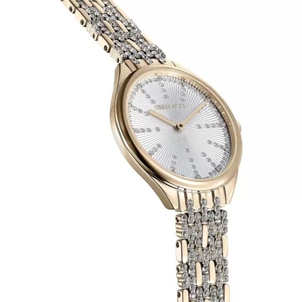 SWAROVSKI Attract Crystal Watch Collection Metal BraceletGold Tone Finish