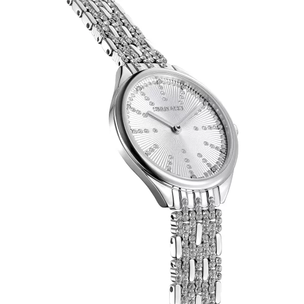 SWAROVSKI Attract Crystal Watch Collection Metal BraceletSilver Tone Finish