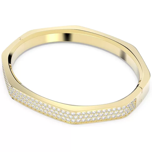 SWAROVSKI Dextera Bangle Octagon shape PavLarge GoldTone Finish