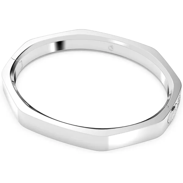 SWAROVSKI Dextera Bangle Octagon shape PavLarge Rhodium Finish