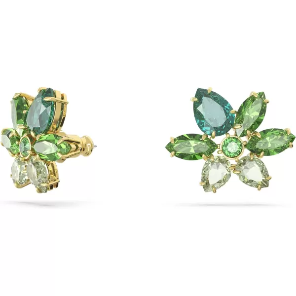 SWAROVSKI Gema Flower Earrings CollectionGreen Flower Stud Earrings