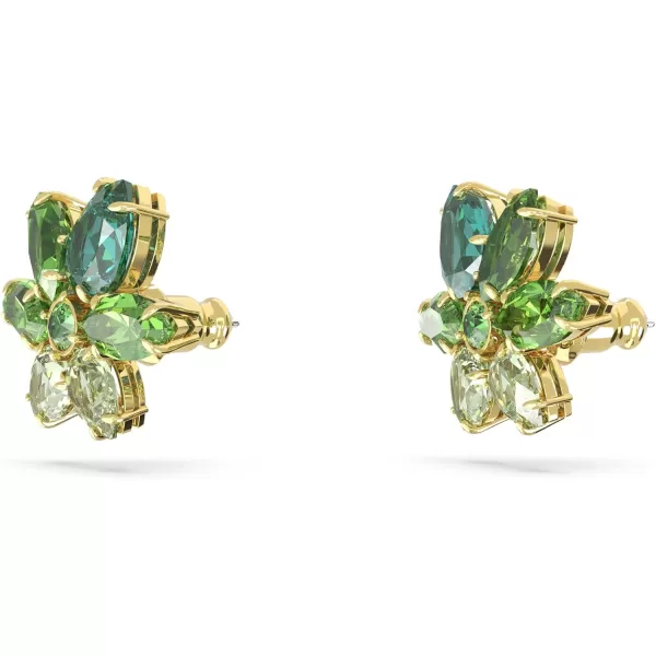 SWAROVSKI Gema Flower Earrings CollectionGreen Flower Stud Earrings