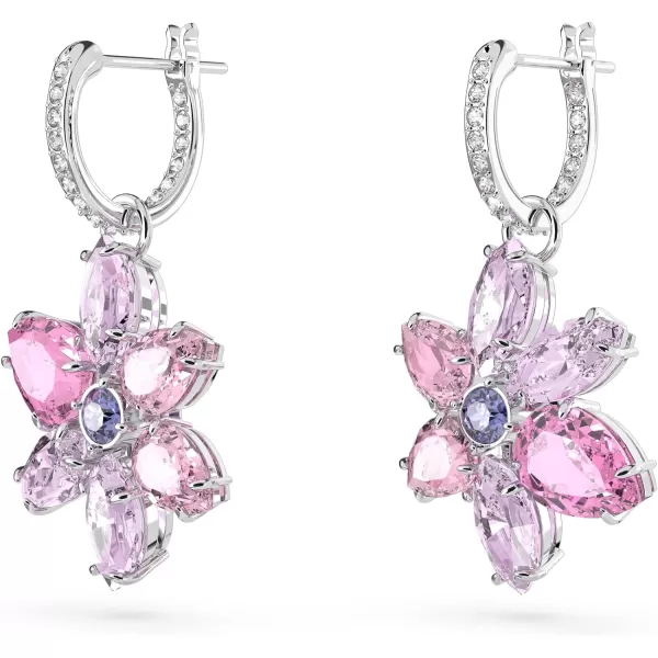 SWAROVSKI Gema Flower Earrings CollectionPink Flower Drop Earrings