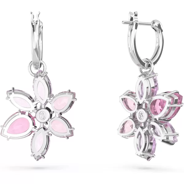 SWAROVSKI Gema Flower Earrings CollectionPink Flower Drop Earrings