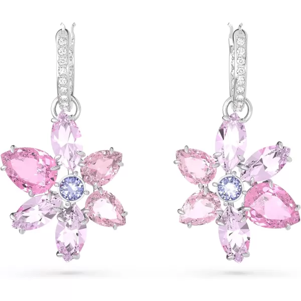 SWAROVSKI Gema Flower Earrings CollectionPink Flower Drop Earrings