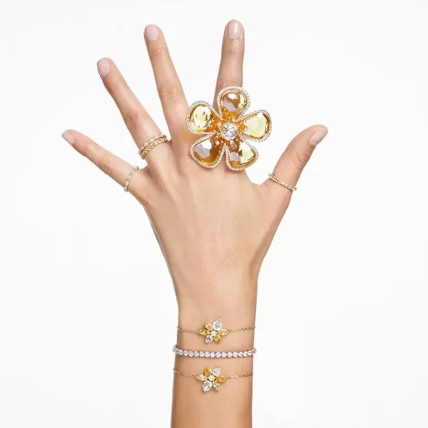 SWAROVSKI Gema Flower Motif Bracelet CollectionYellow Flower Bracelet