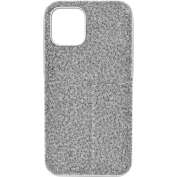 SWAROVSKI High Phone Case for iPhone 14 with Green Crystals in Ombre Effect Part of The High CollectioniPhone 12 Pro Max Silver Crystals