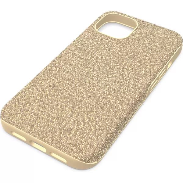 SWAROVSKI High Phone Case for iPhone 14 with Green Crystals in Ombre Effect Part of The High CollectioniPhone 13 Gold Tone Crystals