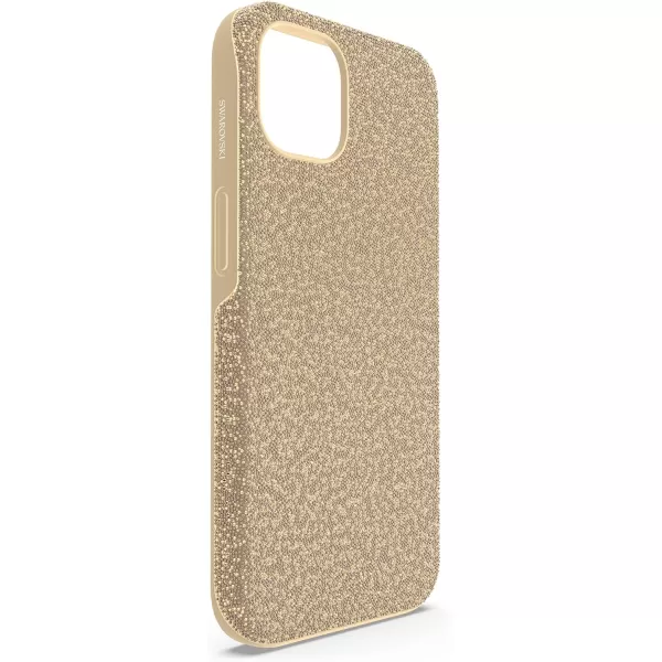 SWAROVSKI High Phone Case for iPhone 14 with Green Crystals in Ombre Effect Part of The High CollectioniPhone 13 Gold Tone Crystals