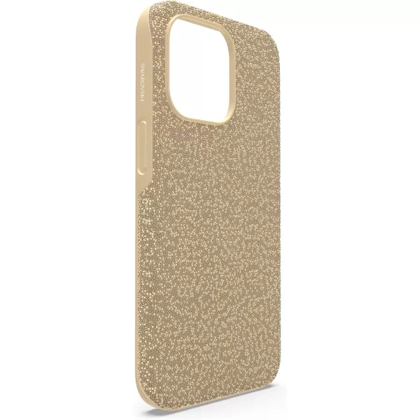 SWAROVSKI High Phone Case for iPhone 14 with Green Crystals in Ombre Effect Part of The High CollectioniPhone 13 Pro Gold Tone Crystals