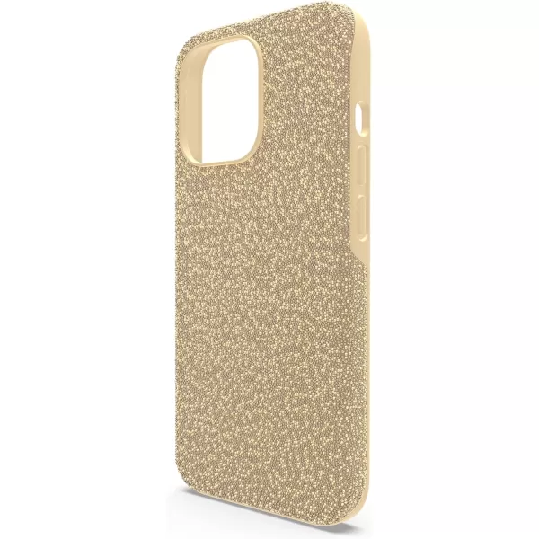 SWAROVSKI High Phone Case for iPhone 14 with Green Crystals in Ombre Effect Part of The High CollectioniPhone 13 Pro Gold Tone Crystals