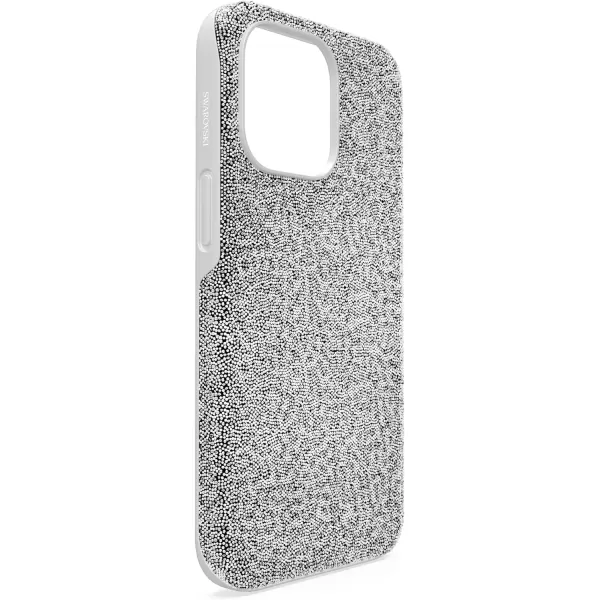 SWAROVSKI High Phone Case for iPhone 14 with Green Crystals in Ombre Effect Part of The High CollectioniPhone 13 Pro Silver Crystals