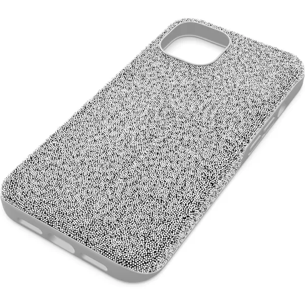 SWAROVSKI High Phone Case for iPhone 14 with Green Crystals in Ombre Effect Part of The High CollectioniPhone 13 Silver Crystals