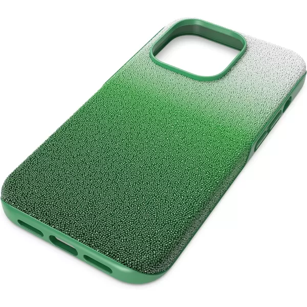 SWAROVSKI High Phone Case for iPhone 14 with Green Crystals in Ombre Effect Part of The High CollectioniPhone 14 Pro Green