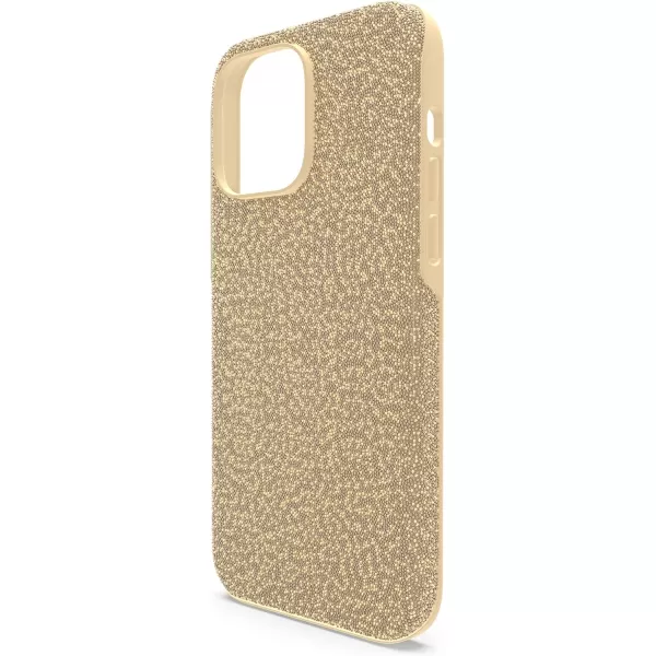 SWAROVSKI High Phone Case for iPhone 14 with Green Crystals in Ombre Effect Part of The High CollectioniPhone 14 Pro Max Gold Tone Crystals