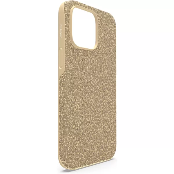 SWAROVSKI High Phone Case for iPhone 14 with Green Crystals in Ombre Effect Part of The High CollectioniPhone 14 Pro Max Gold Tone Crystals