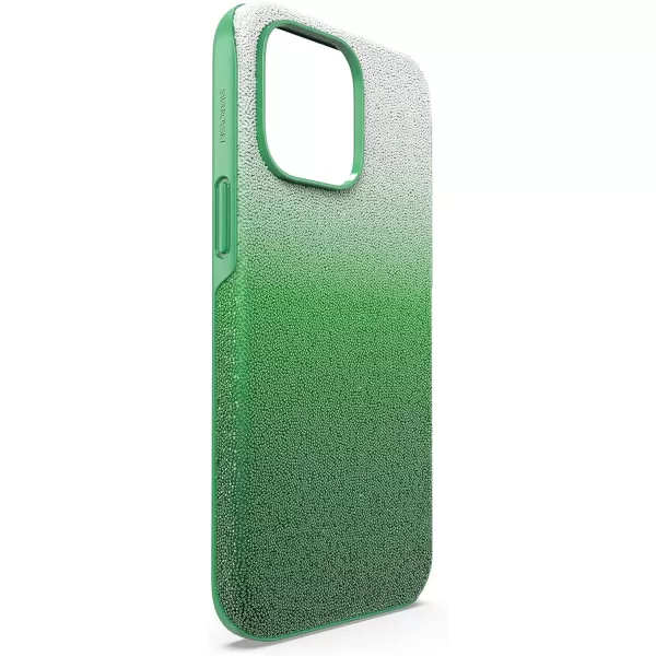 SWAROVSKI High Phone Case for iPhone 14 with Green Crystals in Ombre Effect Part of The High CollectioniPhone 14 Pro Max Green