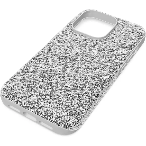 SWAROVSKI High Phone Case for iPhone 14 with Green Crystals in Ombre Effect Part of The High CollectioniPhone 14 Pro Silver Crystals