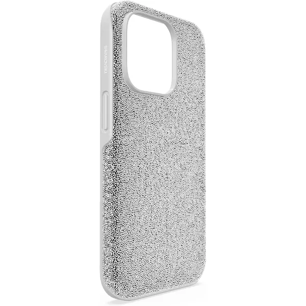 SWAROVSKI High Phone Case for iPhone 14 with Green Crystals in Ombre Effect Part of The High CollectioniPhone 14 Pro Silver Crystals