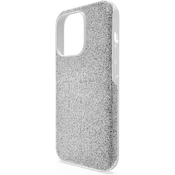 SWAROVSKI High Phone Case for iPhone 14 with Green Crystals in Ombre Effect Part of The High CollectioniPhone 14 Pro Silver Crystals